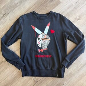 Roku Studio Mens Jason Voorhees Bunny Sweatshirt Black Mamas Boy Horror Small